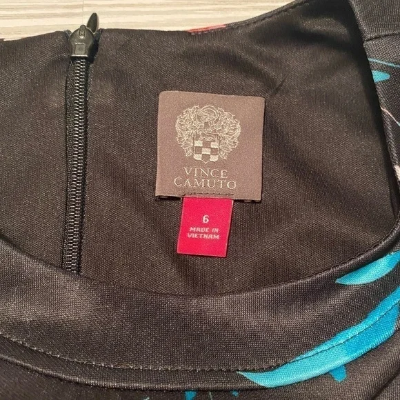 Vince Camuto floral sleeveless fit and flare dress like new woman’s size 6 - Picture 5 of 7